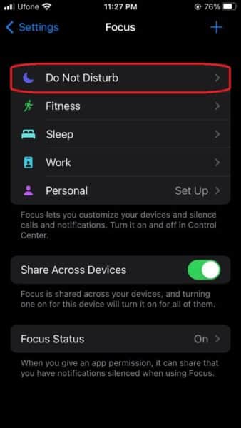 How to allow calls on Do Not Disturb mode on iPhone
