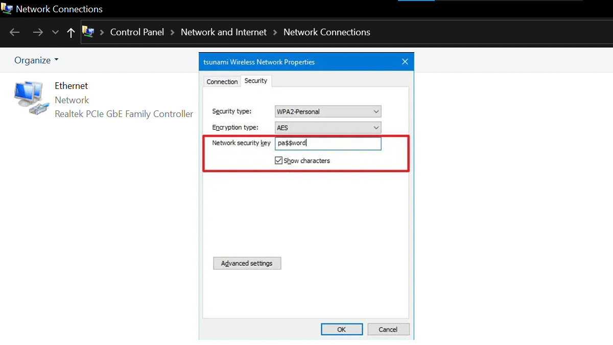 How to quickly find Wi-Fi password in Windows 11 6