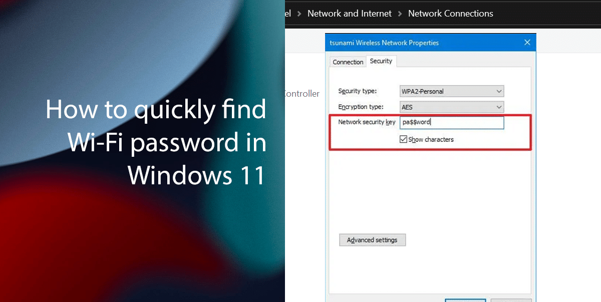 How to quickly find Wi-Fi password in Windows 11 featured
