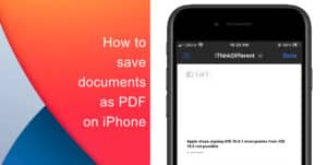 How to save documents as PDF on iPhone
