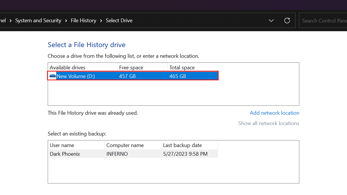 How to set up File History backup in Windows 11 6