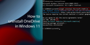 How to uninstall OneDrive in Windows 11 featured