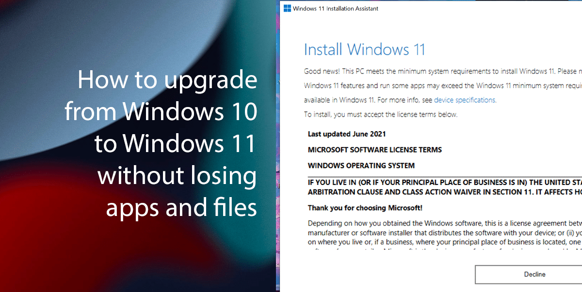 How to upgrade from Windows 10 to Windows 11 without losing apps and files featured
