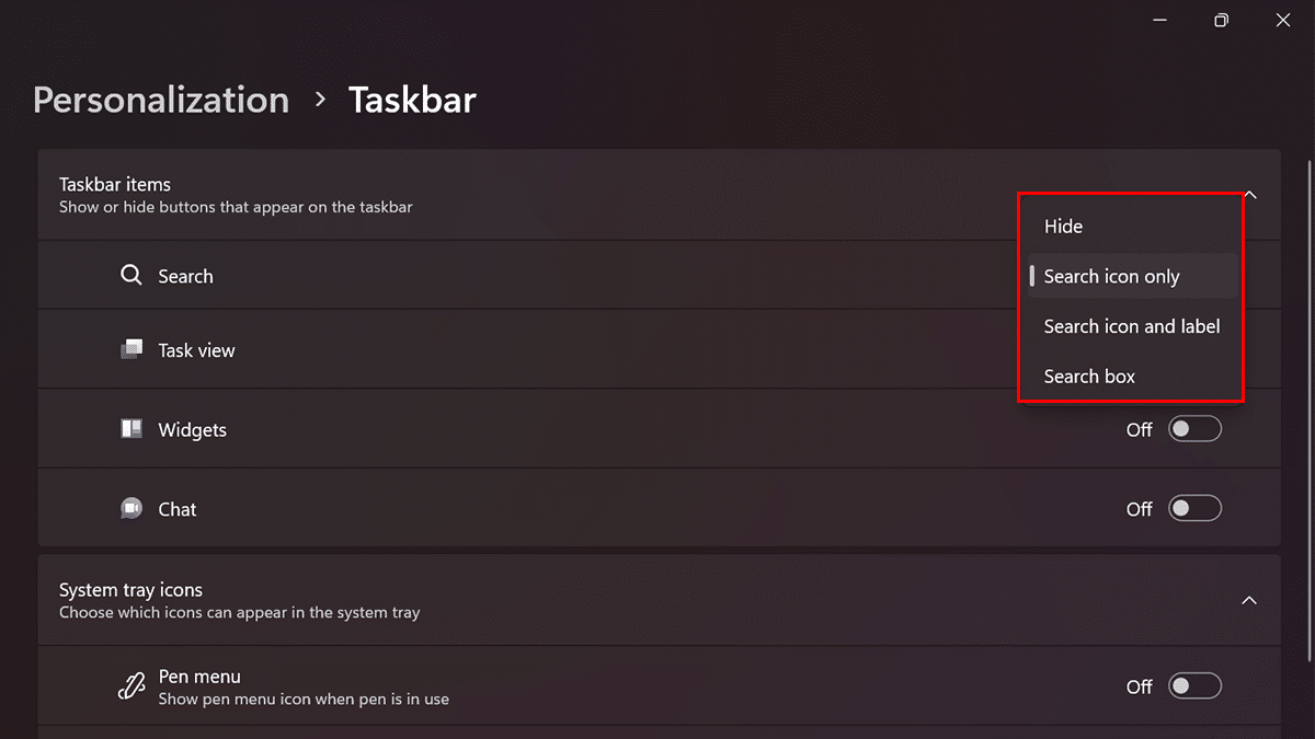 Easiest way to change Windows 11's Search design in Taskbar 2