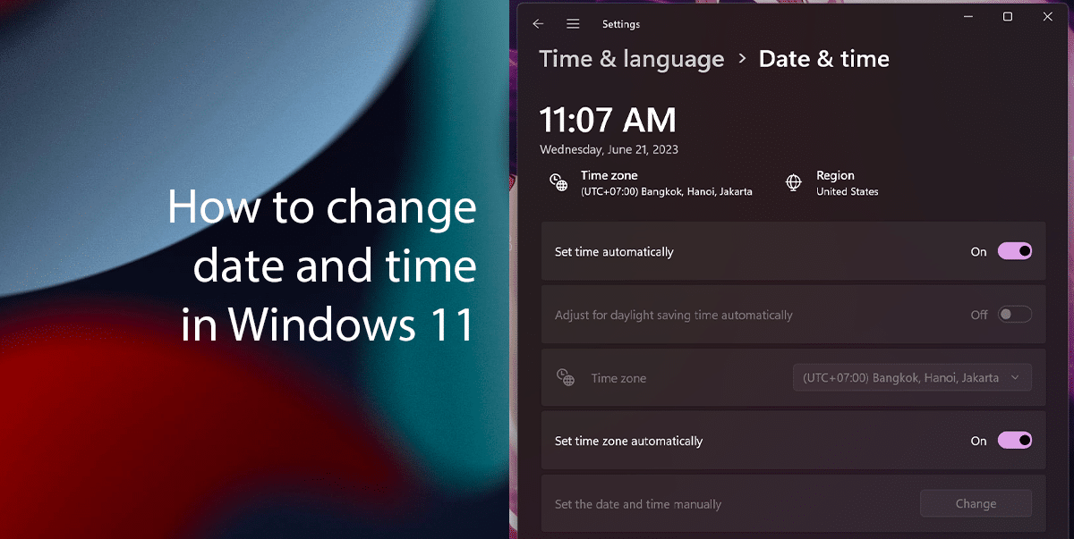 How to change date and time in Windows 11 featured