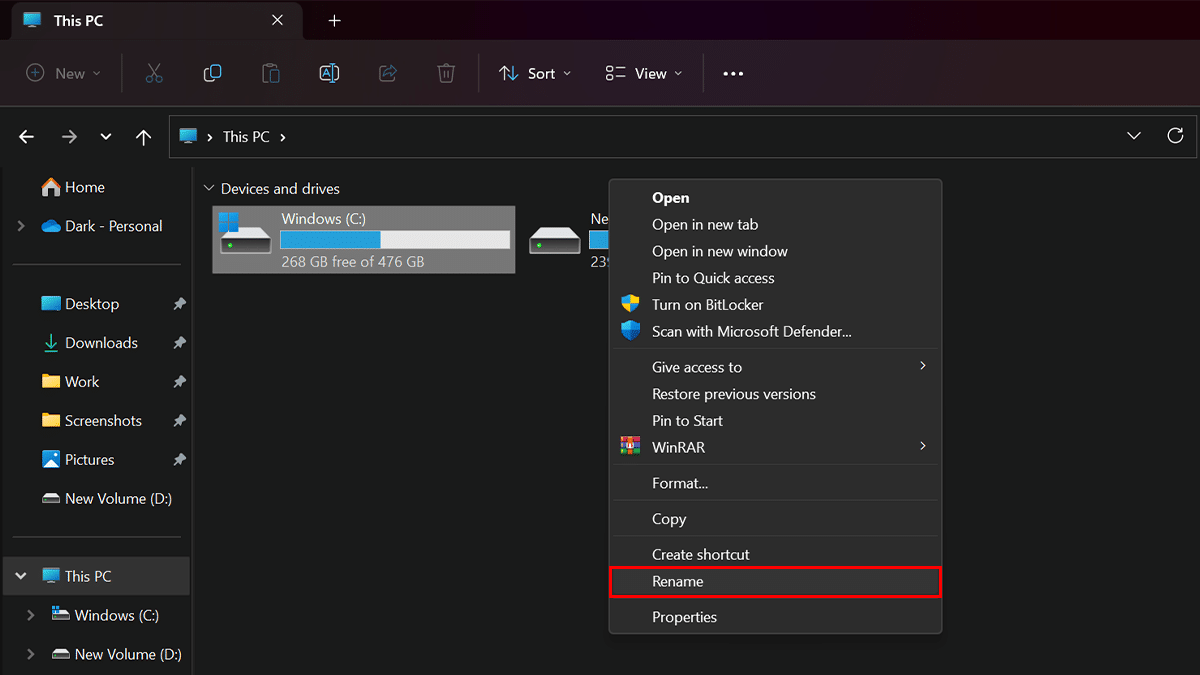 How to change drive label name in Windows 11 2