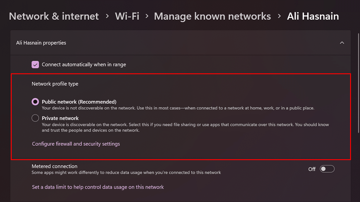 How to change network profile type in Windows 11 6