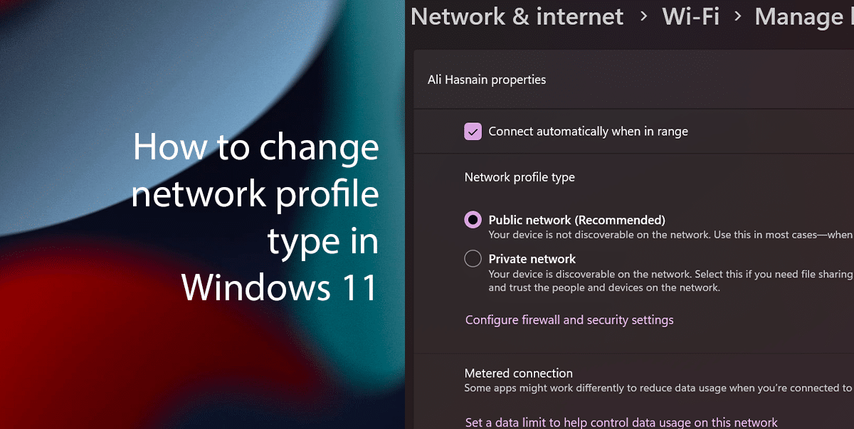 How to change network profile type in Windows 11 featured