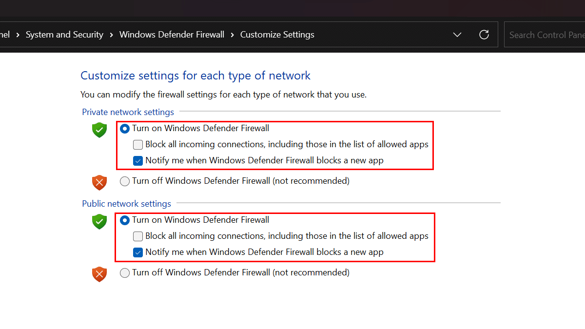 How to disable firewall in Windows 11 10