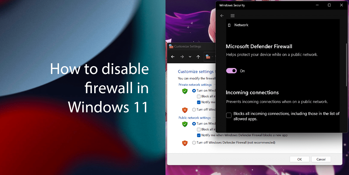 How to disable firewall in Windows 11 featured
