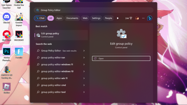 How to disable search web results in Windows 11