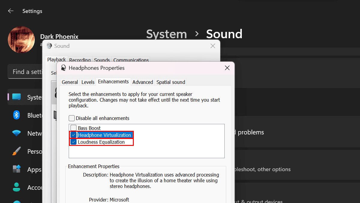 How to enable Audio Enhancements in Windows 11 8