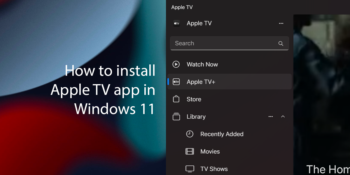 How to install Apple TV (official) app in Windows 11 featured
