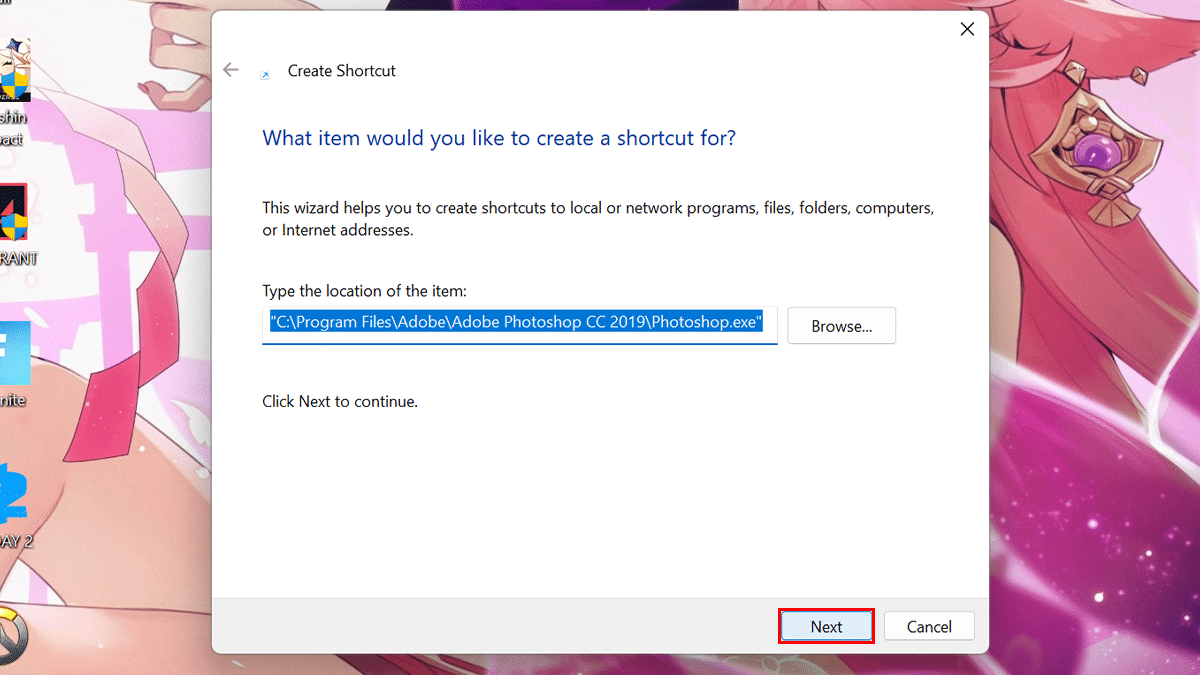 Three easiest ways to create desktop shortcuts in Windows 11 4