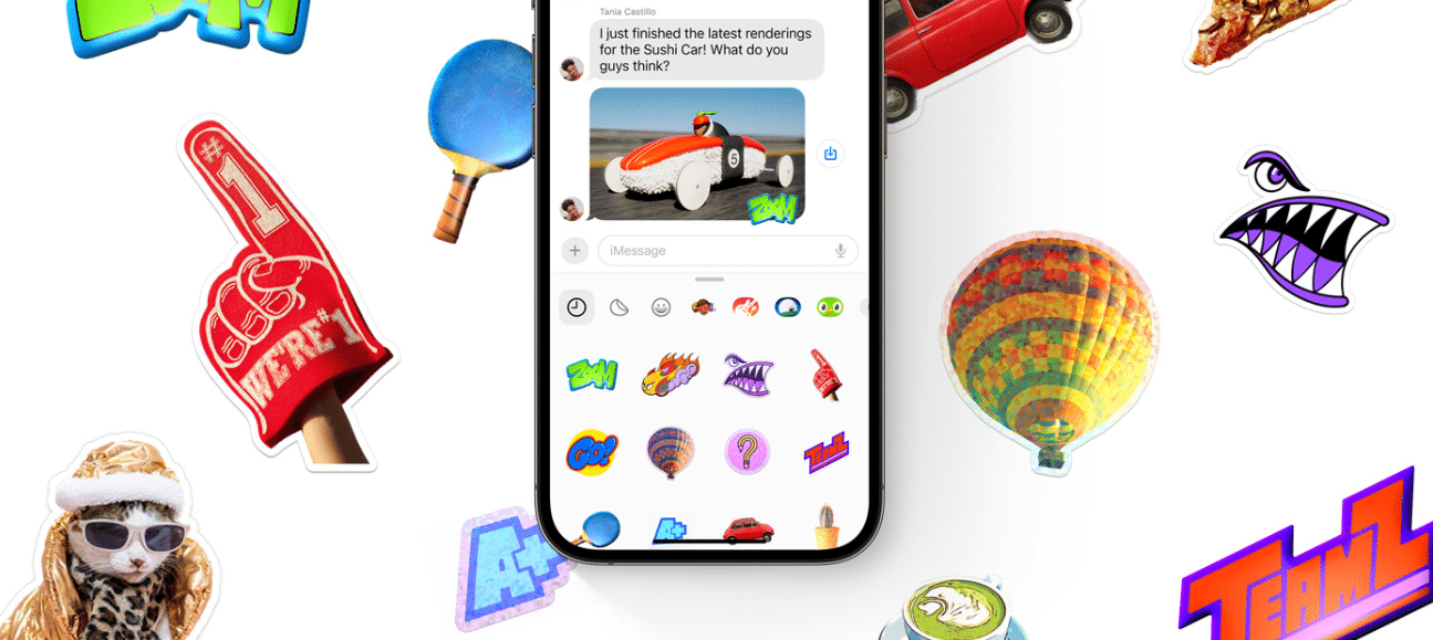iOS 17 Messages stickers