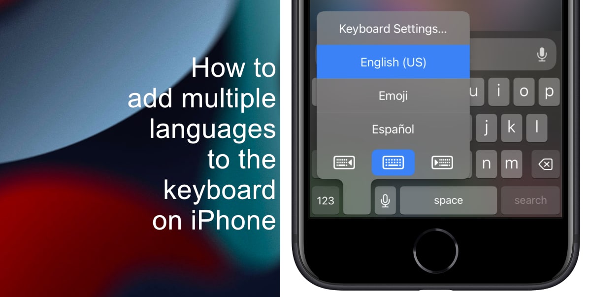 How to add multiple languages to the keyboard on iPhone