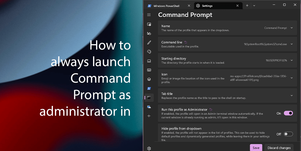 How to always launch Command Prompt as administrator in Windows 11 featured