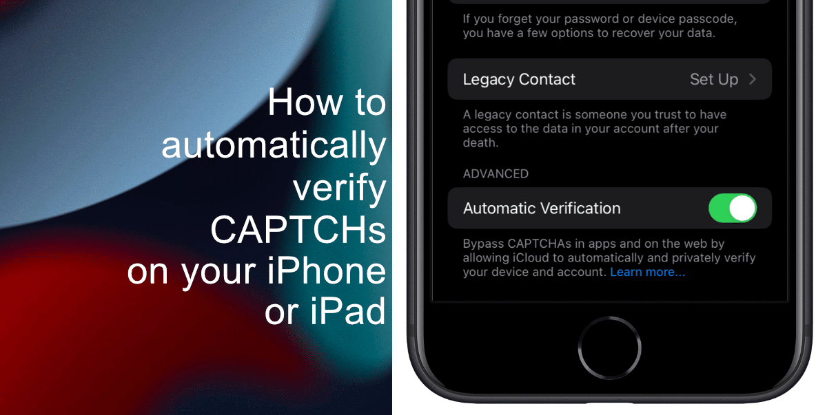 How to automatically verify CAPTCHAs on iPhone or iPad