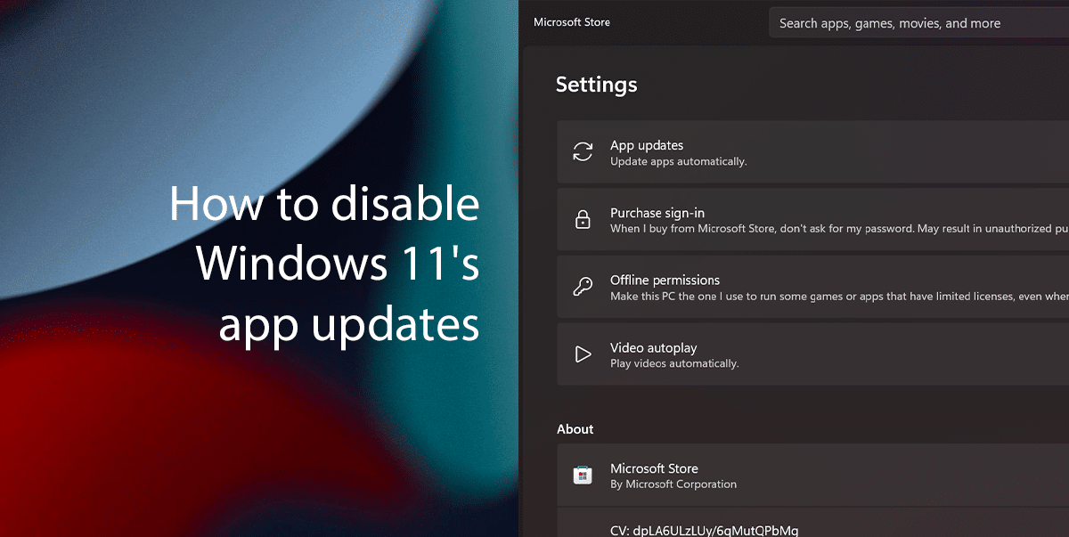 How to disable Windows 11's app updates featured