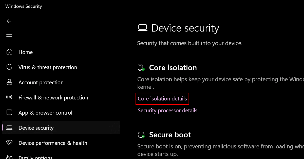 How to disable memory integrity in Windows 11 3