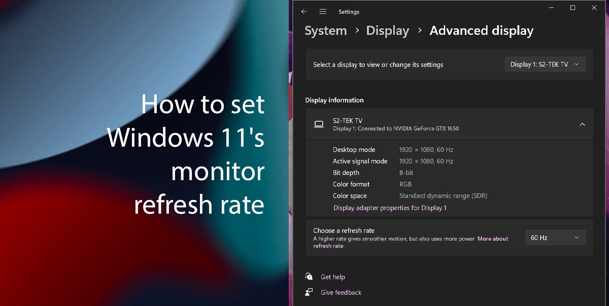 How to set Windows 11's monitor refresh rate featured