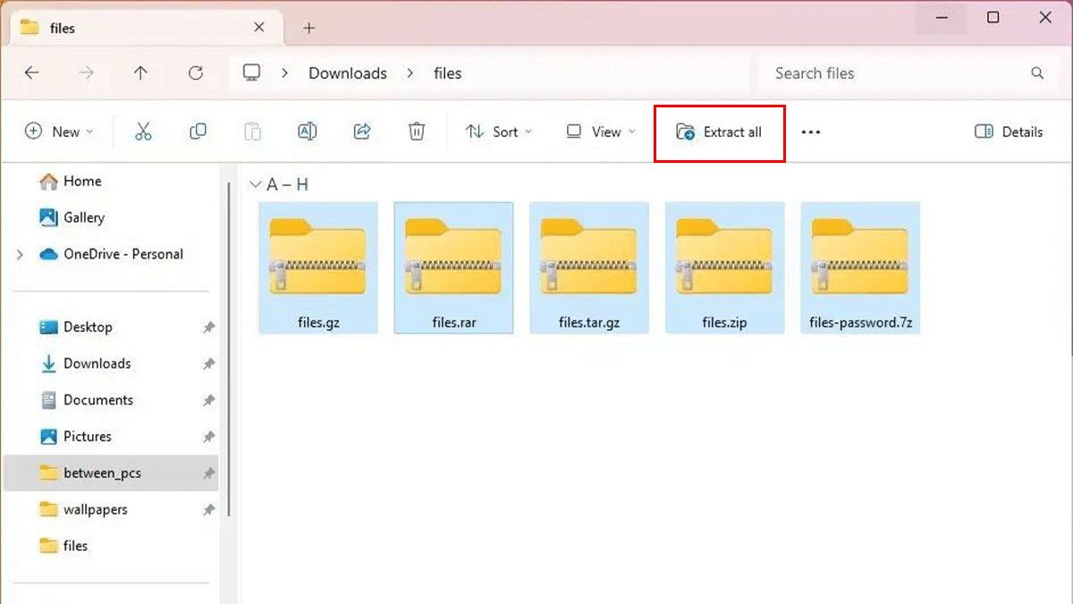 How to use Windows 11's built-in archival feature for RAR and 7-Zip archival formats 1