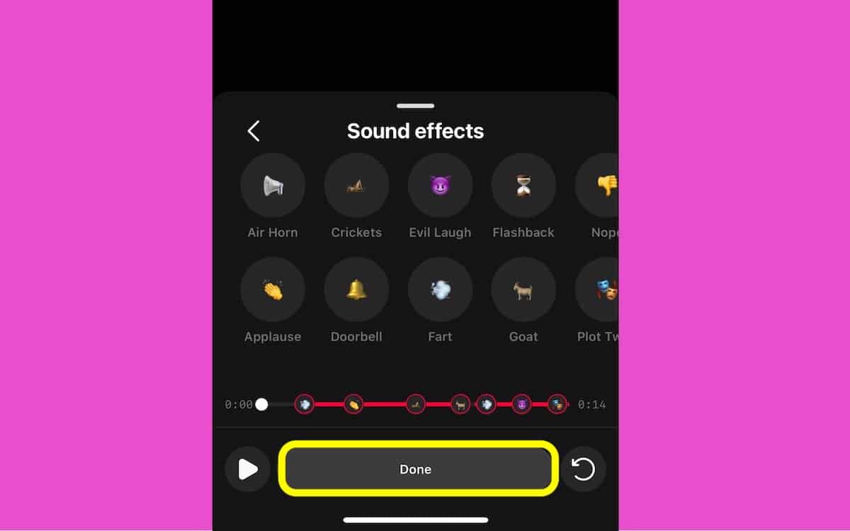 Instagram Reels- sound effects