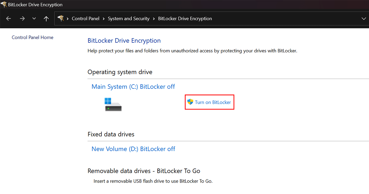 Easiest way to enable BitLocker in Windows 11 2