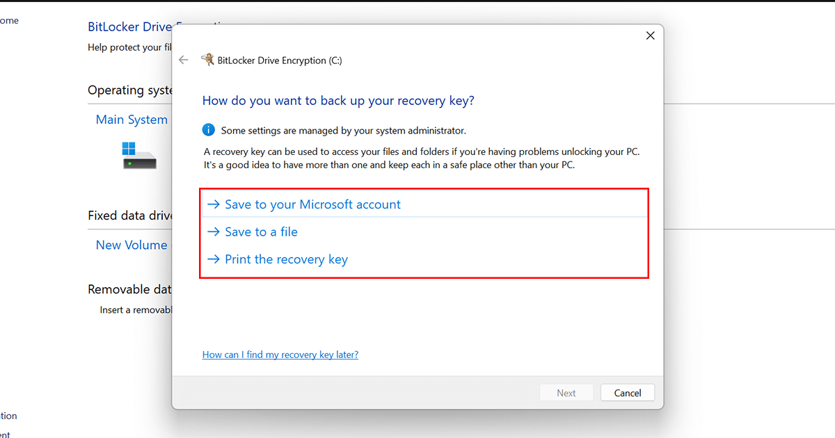Easiest way to enable BitLocker in Windows 11 3