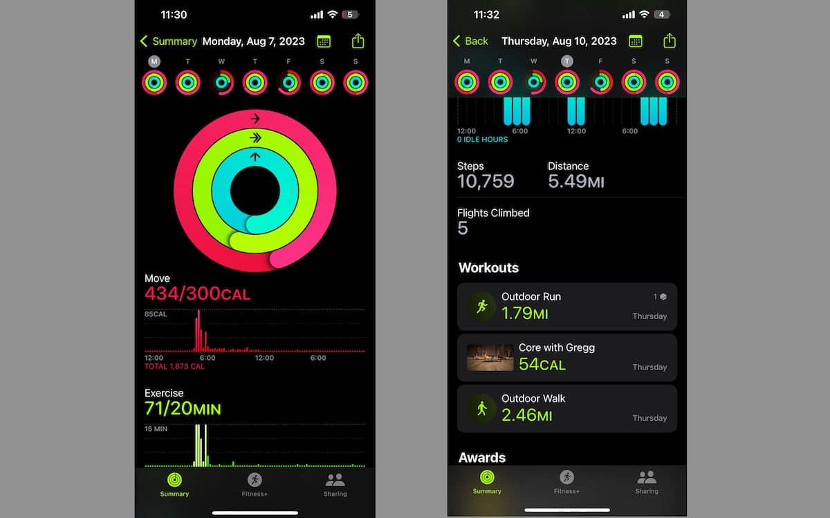Fitness tracker app