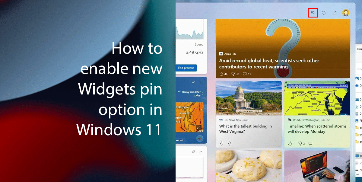 How to enable new Widgets pin option in Windows 11 featured
