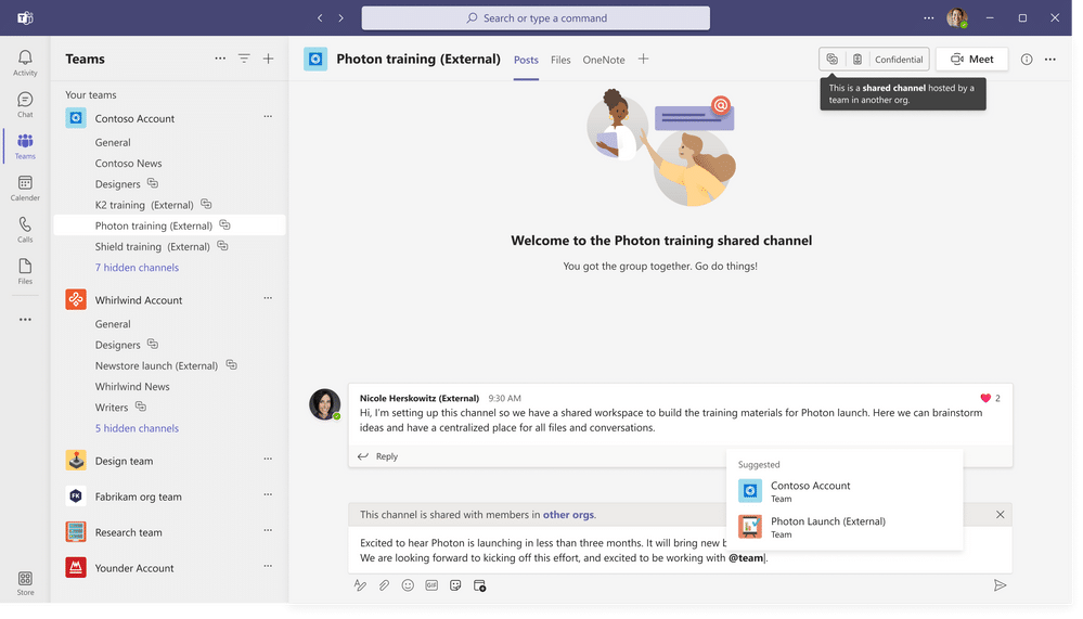 Shared channel Microsoft Teams