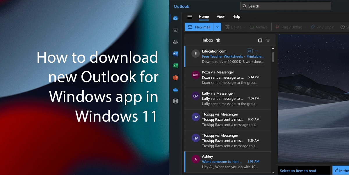 How to download new Outlook for Windows app in Windows 11 featured