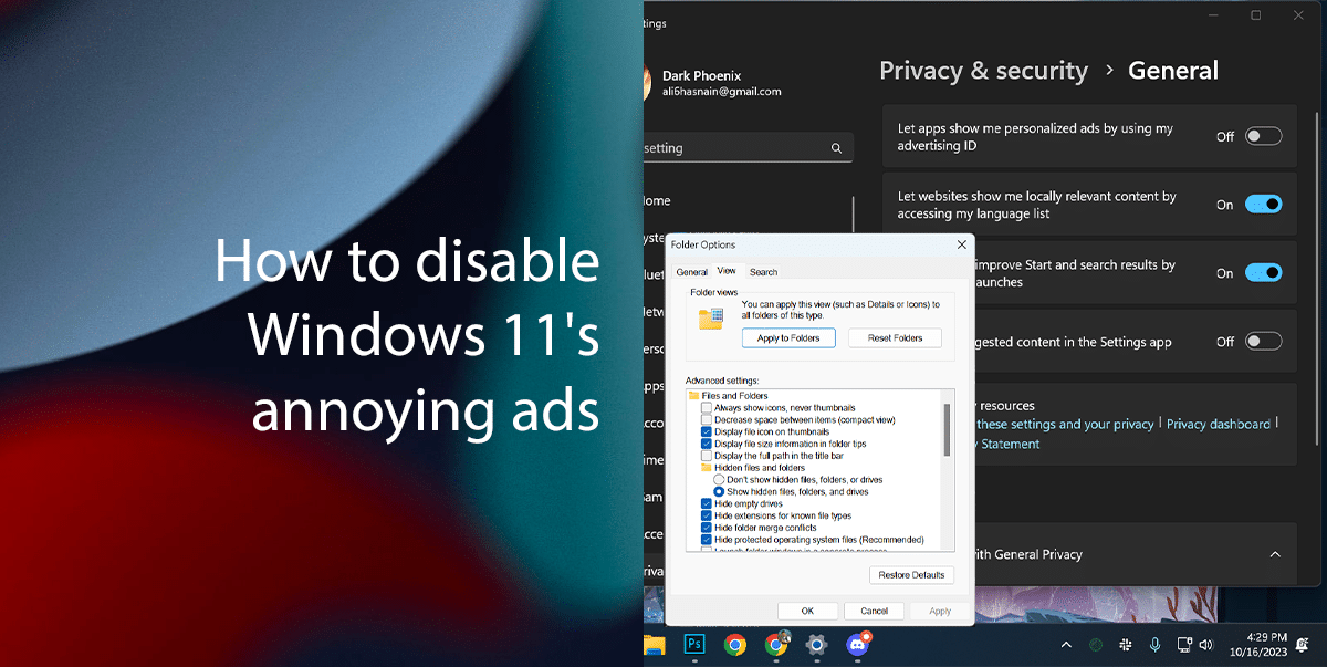 How to disable Windows 11's annoying ads featured