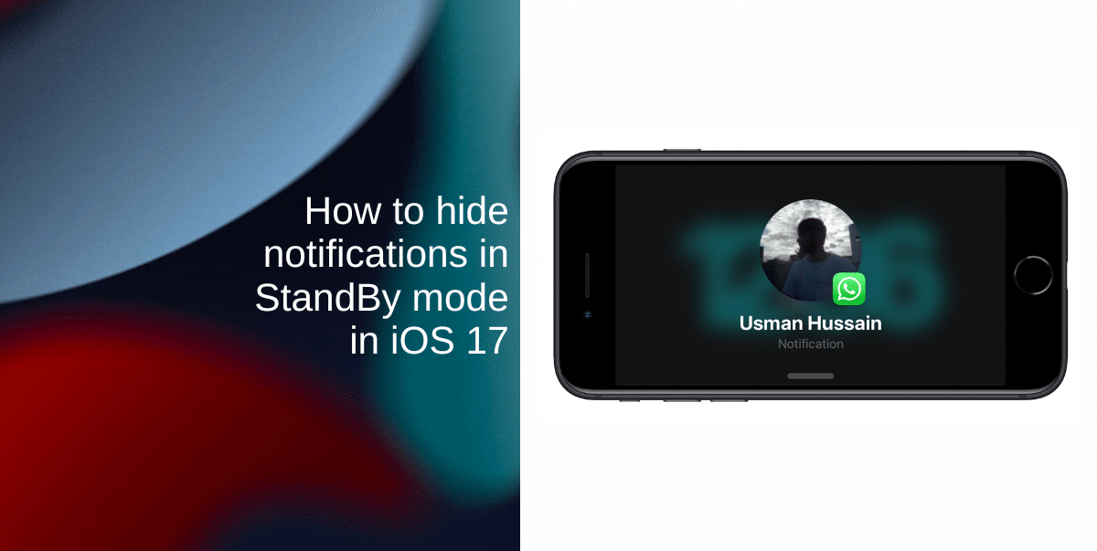 How to hide notifications in StandBy mode in iOS 17