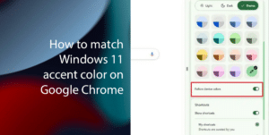 How to match Windows 11 accent color on Google Chrome
