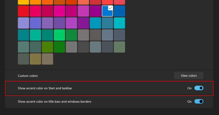 How to personalize Windows 11's Taskbar color