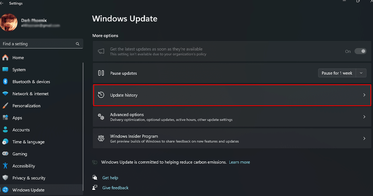 How to view Windows 11's update history 1