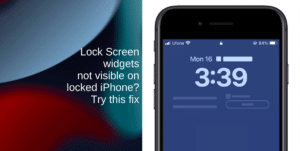 Lock Screen widgets not visible on locked iPhone Try this fix