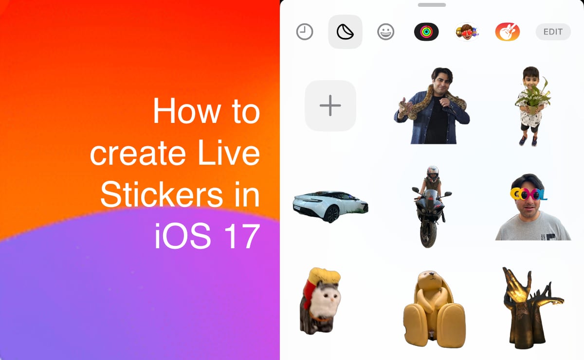 Live Stickers in iOS 17