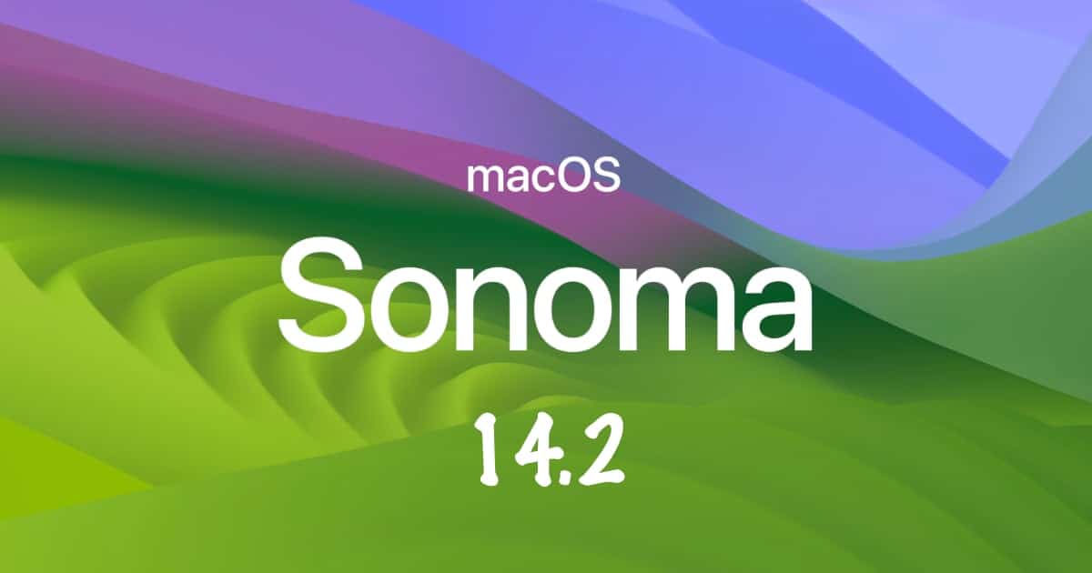 macOS Sonoma 14.2