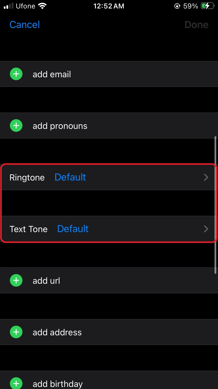 How to set custom vibrations for contacts on iPhone