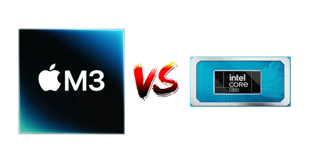 Apple M3 vs. Intel Core Ultra