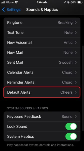 How to change the default notification sound in iOS 17.2