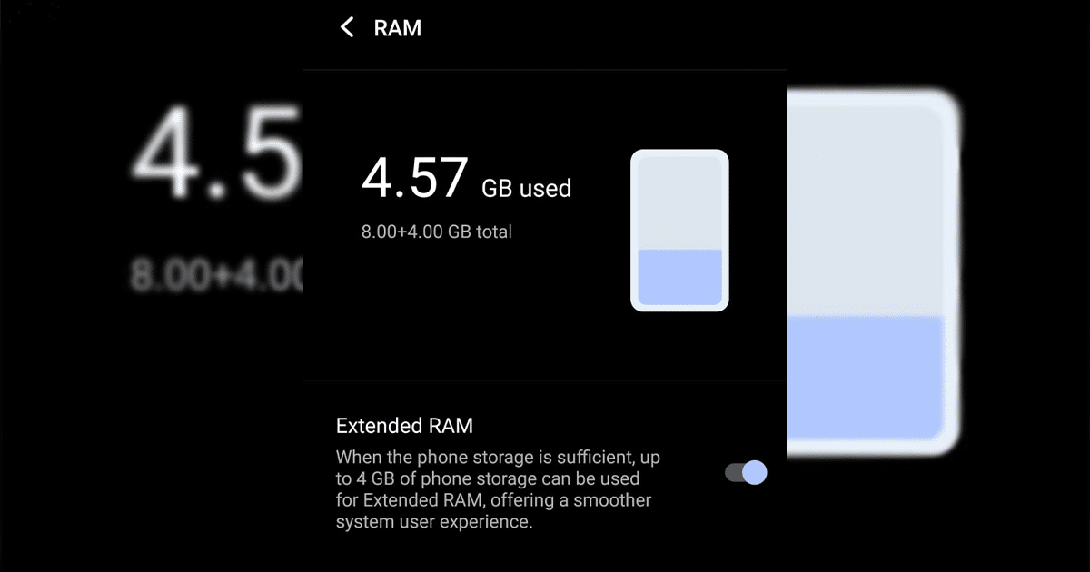 check Android smartphone's RAM