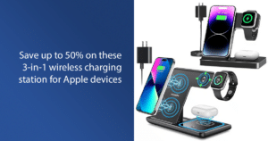 Save up to 50 on these 3 in 1 wireless charging station for Apple devices