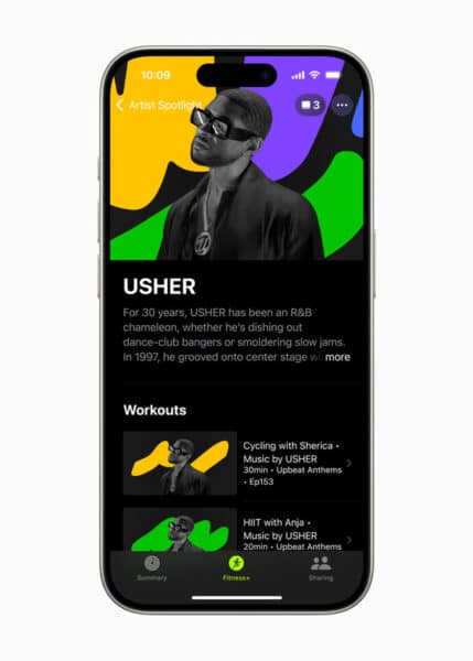 Usher Apple Fitness