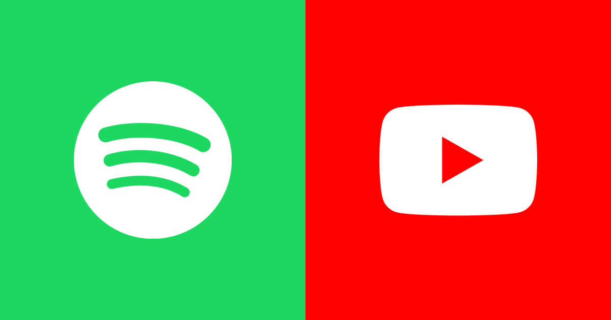 YouTube and Spotify