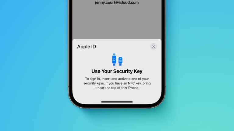 Apple ID Security Keys