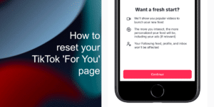 How to reset TikTok For You page